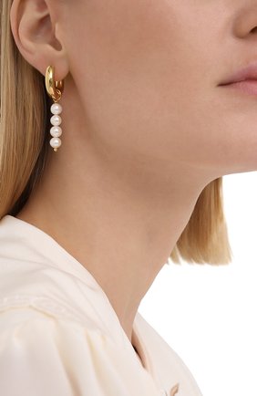 Женские серьги TIMELESS PEARLY белого цвета по цене 31700 руб., арт. B0C+PL | Фото 2 Женские серьги TIMELESS PEARLY белого цвета, арт. B0C+PL | Фото 2