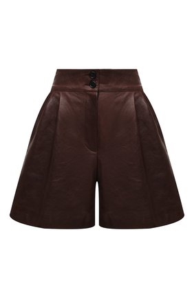 Женские кожаные шорты DOLCE & GABBANA темно-коричневого цвета по цене 120500 руб., арт. FTBYCL/HULKF | Фото 1 Женские кожаные шорты DOLCE & GABBANA темно-коричневого цвета, арт. FTBYCL/HULKF | Фото 1