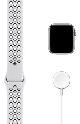 Смарт-часы apple watch nike series 6 gps 40mm silver aluminium case with pure platinum/black nike sport band APPLE silver цвета, арт. M00T3RU/A | Фото 6 (Кросс-КТ: Деактивировано)