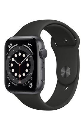 Смарт-часы apple watch series 6 gps 44mm space gray aluminium case with black sport band APPLE  space gray цвета, арт. M00H3RU/A | Фото 1 (Кросс-КТ: Деактивировано)