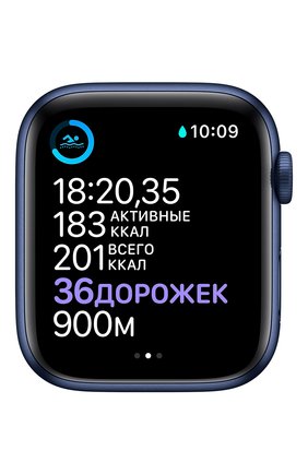 Смарт-часы apple watch series 6 gps 44mm blue aluminium case with deep navy sport band APPLE blue цвета, арт. M00J3RU/A | Фото 4 (Кросс-КТ: Деактивировано)