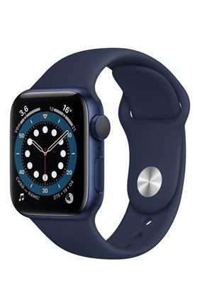 Смарт-часы apple watch series 6 gps 40mm blue aluminium case with deep navy sport band APPLE blue цвета, арт. MG143RU/A | Фото 1 (Кросс-КТ: Деактивировано)