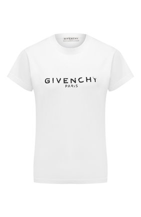 Женская хлопковая футболка GIVENCHY белого цвета по цене 33200 руб., арт. BW708H3Z0Y | Фото 1 Женская хлопковая футболка GIVENCHY белого цвета, арт. BW708H3Z0Y | Фото 1