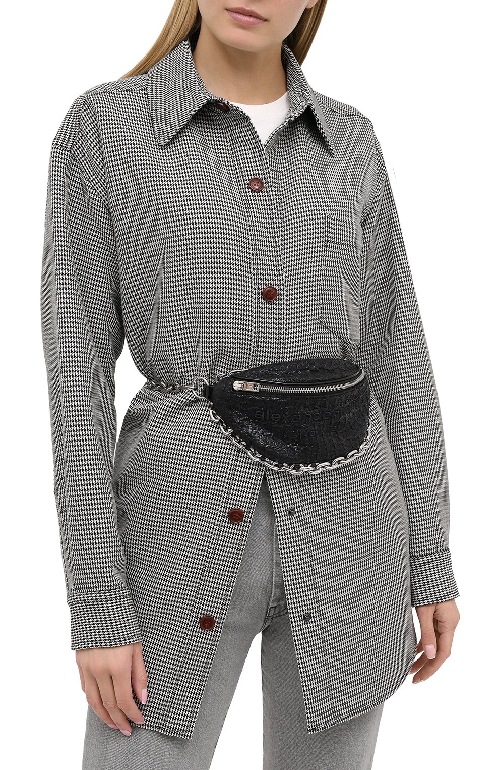 Женская поясная сумка attica ALEXANDER WANG черного цвета по цене 69150 руб., арт. 20C220F135 | Фото 5 Женская поясная сумка attica ALEXANDER WANG черного цвета, арт. 20C220F135 | Фото 5
