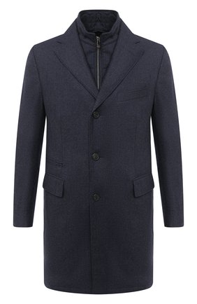 Мужской шерстяное пальто CORNELIANI синего цвета по цене 118000 руб., арт. 861590-0812400/00 | Фото 1 Мужской шерстяное пальто CORNELIANI синего цвета, арт. 861590-0812400/00 | Фото 1