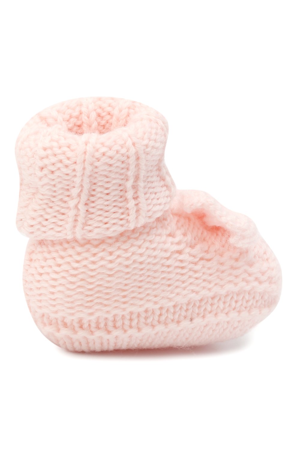 Детские шерстяные пинетки BABY T светло-розового цвета по цене 3720 руб., арт. 20AI103SA | Фото 3 Детские шерстяные пинетки BABY T светло-розового цвета, арт. 20AI103SA | Фото 3