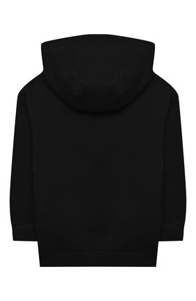 Детский хлопковое худи FENDI черного цвета по цене 24100 руб., арт. JUH018/5V0/3A-6A | Фото 2 Детский хлопковое худи FENDI черного цвета, арт. JUH018/5V0/3A-6A | Фото 2