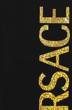 Детские хлопковые брюки VERSACE черного цвета по цене 7995 руб., арт. YA000169/A234592 | Фото 3 Детские хлопковые брюки VERSACE черного цвета, арт. YA000169/A234592 | Фото 3