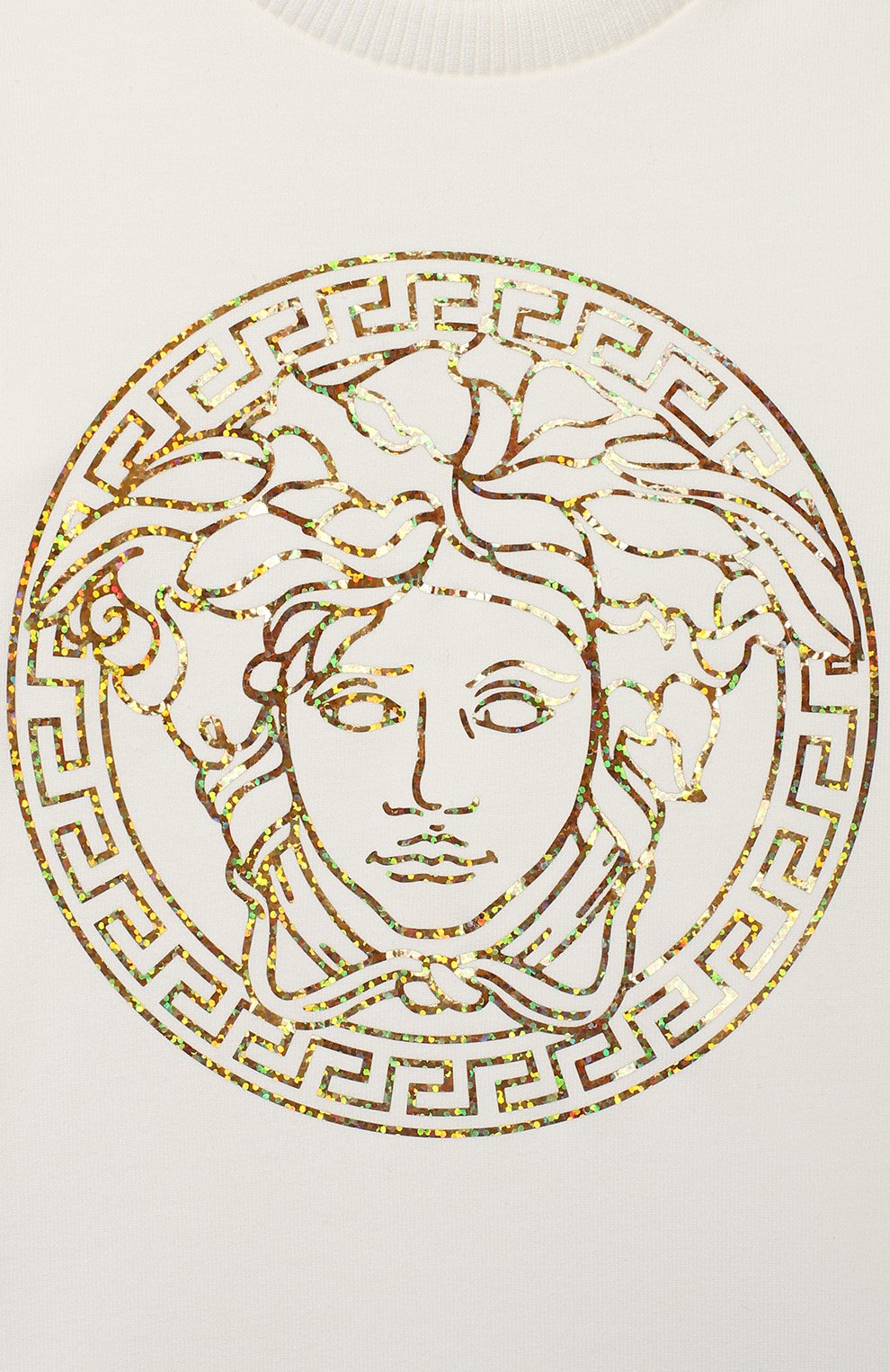Женский хлопковое платье VERSACE белого цвета по цене 18200 руб., арт. YA000173/YA00077 | Фото 3 Женский хлопковое платье VERSACE белого цвета, арт. YA000173/YA00077 | Фото 3