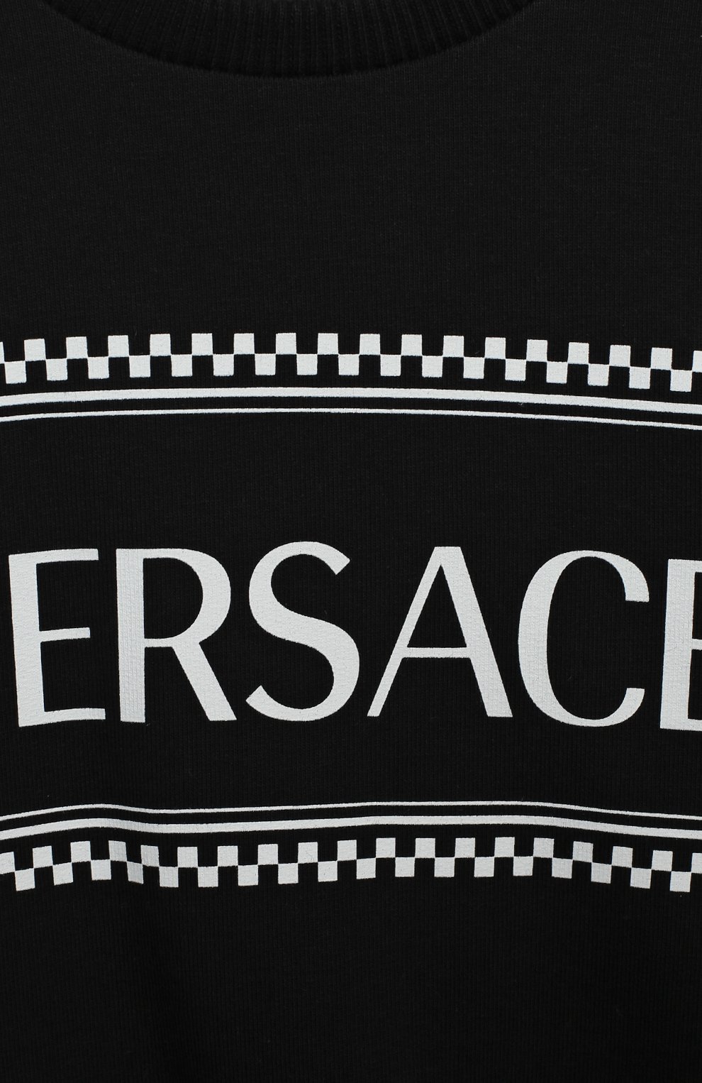 Детский хлопковый свитшот VERSACE черного цвета по цене 12950 руб., арт. YB000200/YA00077 | Фото 3 Детский хлопковый свитшот VERSACE черного цвета, арт. YB000200/YA00077 | Фото 3