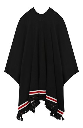 Детское пончо DSQUARED2 черного цвета по цене 18050 руб., арт. DQ04BM-D00ZX | Фото 1 Детское пончо DSQUARED2 черного цвета, арт. DQ04BM-D00ZX | Фото 1