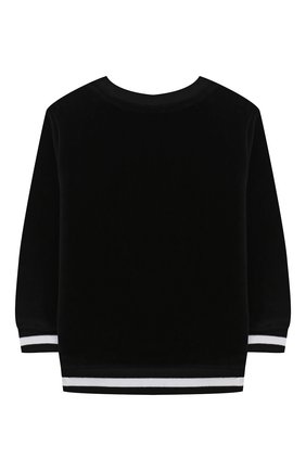 Детский хлопковый свитшот BALMAIN черного цвета по цене 19350 руб., арт. 6N4830/NB430/12-36M | Фото 2 Детский хлопковый свитшот BALMAIN черного цвета, арт. 6N4830/NB430/12-36M | Фото 2