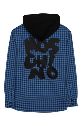 Детский хлопковая толстовка MOSCHINO KID черного цвета по цене 19150 руб., арт. HUF03V/LZE01/10A-14A | Фото 2 Детский хлопковая толстовка MOSCHINO KID черного цвета, арт. HUF03V/LZE01/10A-14A | Фото 2