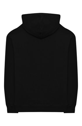 Детский хлопковое худи MOSCHINO KID черного цвета по цене 13250 руб., арт. HUF03X/LDA14/10A-14A | Фото 2 Детский хлопковое худи MOSCHINO KID черного цвета, арт. HUF03X/LDA14/10A-14A | Фото 2