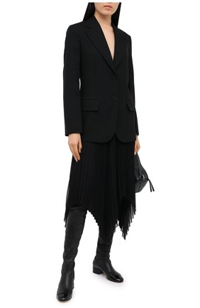 Женские кожаные ботфорты LOEWE черного цвета по цене 167000 руб., арт. L815S04X02 | Фото 2 Женские кожаные ботфорты LOEWE черного цвета, арт. L815S04X02 | Фото 2 (Подошва: Плоская; Материал внутренний: Натуральная кожа; Каблук тип: Устойчивый; Материал внешний: Кожа; Материал утеплителя: Без утеплителя; Региональные ограничения белый список (Axapta Mercury): RU; Длина стельки: 25; ширина носка стельки: 8,8; толщина подошвы: 0,5)