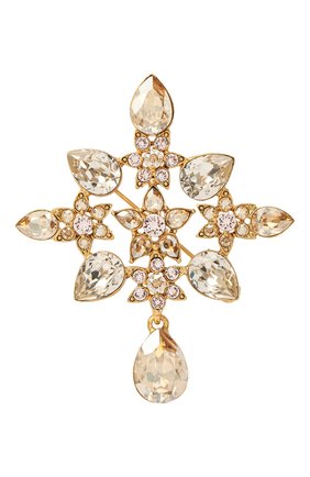 брошь OSCAR DE LA RENTA золотого цвета по цене 48350 руб., арт. P20J301CGS | Фото 1 брошь OSCAR DE LA RENTA золотого цвета, арт. P20J301CGS | Фото 1