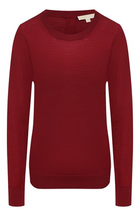 Женский пуловер MICHAEL MICHAEL KORS бордового цвета по цене 15400 руб., арт. MU06PAYCHN | Фото 1 Женский пуловер MICHAEL MICHAEL KORS бордового цвета, арт. MU06PAYCHN | Фото 1
