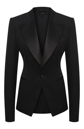 Женский шерстяной жакет TOM FORD черного цвета по цене 299500 руб., арт. GI2755-FAX733 | Фото 1 Женский шерстяной жакет TOM FORD черного цвета, арт. GI2755-FAX733 | Фото 1