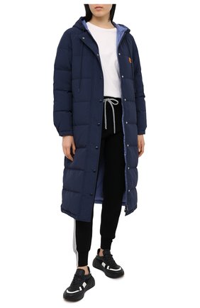 Женский пуховик KENZO синего цвета по цене 71850 руб., арт. FA620U064564 | Фото 2 Женский пуховик KENZO синего цвета, арт. FA620U064564 | Фото 2