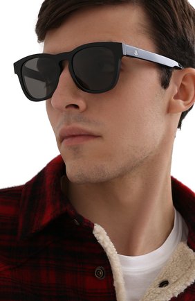 Мужские солнцезащитные очки MONCLER черного цвета по цене 21020 руб., арт. ML 0098 01A 54 С/З ОЧКИ | Фото 2 Мужские солнцезащитные очки MONCLER черного цвета, арт. ML 0098 01A 54 С/З ОЧКИ | Фото 2