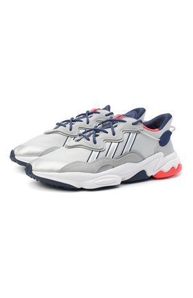 Мужские комбинированные кроссовки ozweego ADIDAS ORIGINALS светло-серого цвета по цене 10030 руб., арт. FV9650 | Фото 1 Мужские комбинированные кроссовки ozweego ADIDAS ORIGINALS светло-серого цвета, арт. FV9650 | Фото 1