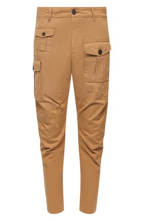 Мужской хлопковые брюки DSQUARED2 бежевого цвета по цене 49100 руб., арт. S74KB0464/S41794 | Фото 1 Мужской хлопковые брюки DSQUARED2 бежевого цвета, арт. S74KB0464/S41794 | Фото 1