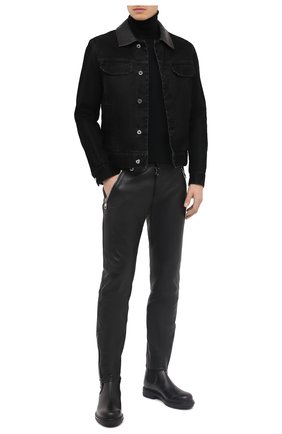 Мужские кожаные челси ERMENEGILDO ZEGNA черного цвета по цене 59950 руб., арт. A4554X-LHC0I | Фото 2 Мужские кожаные челси ERMENEGILDO ZEGNA черного цвета, арт. A4554X-LHC0I | Фото 2