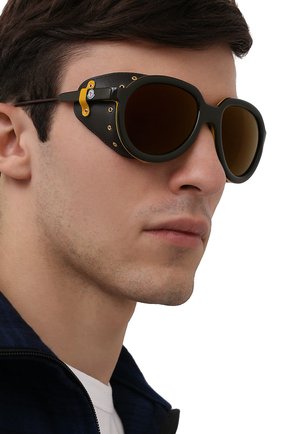 Мужские солнцезащитные очки MONCLER черного цвета по цене 30680 руб., арт. ML 0003 50G 55 С/З ОЧКИ | Фото 2 Мужские солнцезащитные очки MONCLER черного цвета, арт. ML 0003 50G 55 С/З ОЧКИ | Фото 2