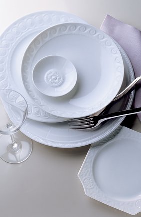 Блюдо для солений louvre BERNARDAUD белого цвета, арт. 0542/125 | Фото 3 (Интерьер_коллекция: Louvre White; Ограничения доставки: fragile-2)