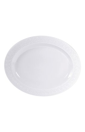 Блюдо louvre BERNARDAUD белого цвета, арт. 0542/107 | Фото 1 (Интерьер_коллекция: Louvre White; Ограничения доставки: fragile-2)