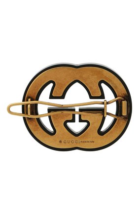 Женская заколка gg original GUCCI черного цвета по цене 33900 руб., арт. 627917/I12G0 | Фото 2 Женская заколка gg original GUCCI черного цвета, арт. 627917/I12G0 | Фото 2
