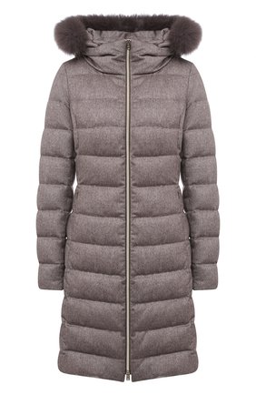 Женский пуховик HERNO бежевого цвета по цене 177000 руб., арт. PI1170D/38087 | Фото 1 Женский пуховик HERNO бежевого цвета, арт. PI1170D/38087 | Фото 1