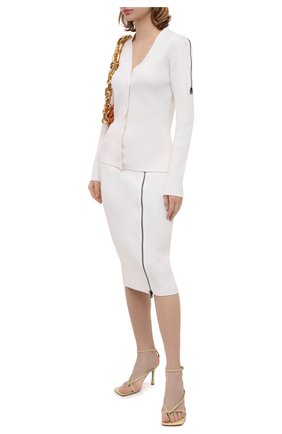 Женская шерстяная юбка TOM FORD белого цвета по цене 132500 руб., арт. GCK081-YAX262 | Фото 2 Женская шерстяная юбка TOM FORD белого цвета, арт. GCK081-YAX262 | Фото 2