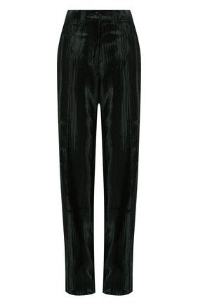 Женские брюки из вискозы и хлопка DRIES VAN NOTEN зеленого цвета по цене 53550 руб., арт. 202-10925-1250 | Фото 1 Женские брюки из вискозы и хлопка DRIES VAN NOTEN зеленого цвета, арт. 202-10925-1250 | Фото 1