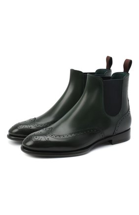 Женские кожаные челси SANTONI зеленого цвета по цене 84650 руб., арт. WTGY58820BA1NLVVV77 | Фото 1 Женские кожаные челси SANTONI зеленого цвета, арт. WTGY58820BA1NLVVV77 | Фото 1