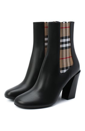 Женские комбинированные ботильоны BURBERRY черного цвета по цене 50000 руб., арт. 8031163 | Фото 1 Женские комбинированные ботильоны BURBERRY черного цвета, арт. 8031163 | Фото 1