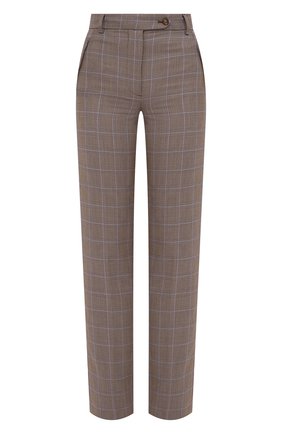 Женские шерстяные брюки BURBERRY серого цвета по цене 48300 руб., арт. 8031298 | Фото 1 Женские шерстяные брюки BURBERRY серого цвета, арт. 8031298 | Фото 1