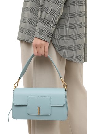 Женская сумка georgia WANDLER голубого цвета по цене 66700 руб., арт. GE0RGIA BAG/GLASS | Фото 2 Женская сумка georgia WANDLER голубого цвета, арт. GE0RGIA BAG/GLASS | Фото 2