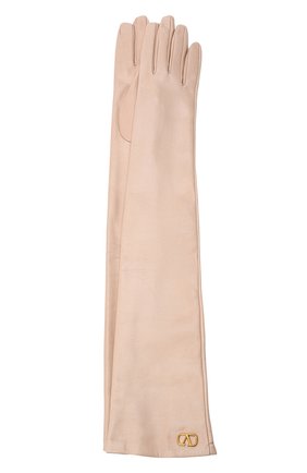 Женские кожаные перчатки VALENTINO бежевого цвета по цене 44150 руб., арт. UW0GCA19/WJW | Фото 1 Женские кожаные перчатки VALENTINO бежевого цвета, арт. UW0GCA19/WJW | Фото 1