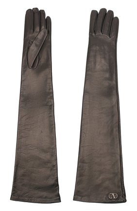 Женские кожаные перчатки VALENTINO черного цвета по цене 44150 руб., арт. UW0GCA19/WZF | Фото 2 Женские кожаные перчатки VALENTINO черного цвета, арт. UW0GCA19/WZF | Фото 2