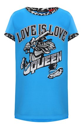 Женская шелковая футболка DOLCE & GABBANA синего цвета по цене 65050 руб., арт. F8L53T/FI1IT | Фото 1 Женская шелковая футболка DOLCE & GABBANA синего цвета, арт. F8L53T/FI1IT | Фото 1
