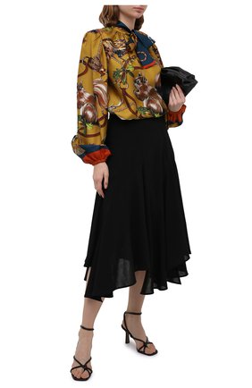 Женская шелковая блузка DOLCE & GABBANA разноцветного цвета по цене 89950 руб., арт. F74V2T/FI12L | Фото 2 Женская шелковая блузка DOLCE & GABBANA разноцветного цвета, арт. F74V2T/FI12L | Фото 2