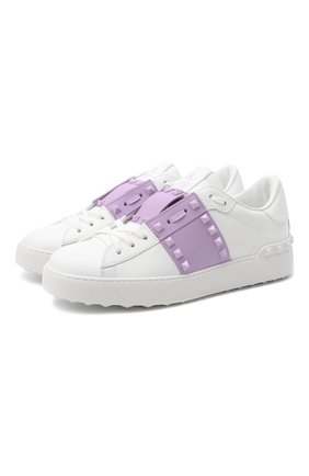 Женские кожаные кеды valentino garavani rockstud VALENTINO сиреневого цвета по цене 52400 руб., арт. UW0S0A01/LTU | Фото 1 Женские кожаные кеды valentino garavani rockstud VALENTINO сиреневого цвета, арт. UW0S0A01/LTU | Фото 1