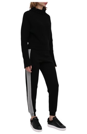 Женские кожаные кеды SEE BY CHLOÉ черного цвета по цене 29300 руб., арт. SB35191A/12321 | Фото 2 Женские кожаные кеды SEE BY CHLOÉ черного цвета, арт. SB35191A/12321 | Фото 2
