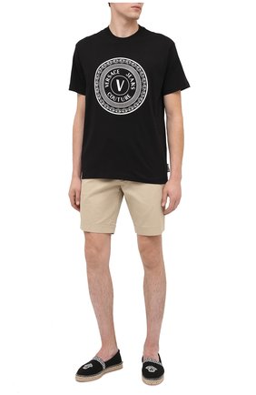 Мужские текстильные эспадрильи medusa VERSACE черного цвета по цене 25950 руб., арт. DSU8255/DTES2 | Фото 2 Мужские текстильные эспадрильи medusa VERSACE черного цвета, арт. DSU8255/DTES2 | Фото 2
