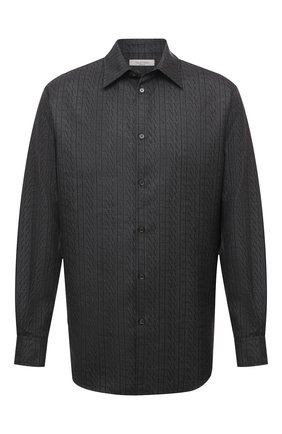 Мужская шерстяная рубашка VALENTINO серого цвета по цене 93500 руб., арт. UV0ABA956R8 | Фото 1 Мужская шерстяная рубашка VALENTINO серого цвета, арт. UV0ABA956R8 | Фото 1 (Материал внешний: Шерсть; Рукава: Длинные; Длина (для топов): Стандартные; Мужское Кросс-КТ: Рубашка-одежда; Принт: С принтом; Случай: Повседневный; Стили: Кэжуэл; Манжеты: На пуговицах; Воротник: Кент)