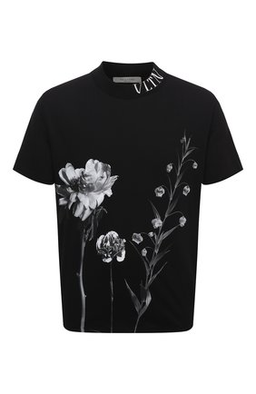 Мужская хлопковая футболка VALENTINO черного цвета по цене 55600 руб., арт. UV0MG08T6U4 | Фото 1 Мужская хлопковая футболка VALENTINO черного цвета, арт. UV0MG08T6U4 | Фото 1