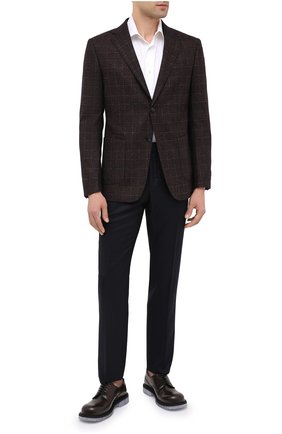 Мужские шерстяные брюки ERMENEGILDO ZEGNA черного цвета по цене 47300 руб., арт. 830F04/75F812 | Фото 2 Мужские шерстяные брюки ERMENEGILDO ZEGNA черного цвета, арт. 830F04/75F812 | Фото 2