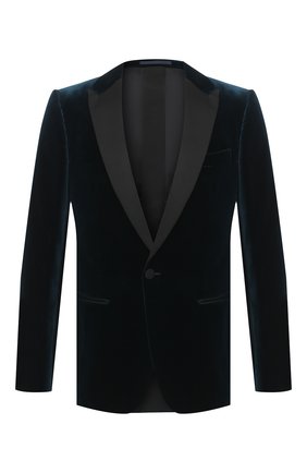 Мужской хлопковый пиджак ERMENEGILDO ZEGNA бирюзового цвета по цене 199500 руб., арт. 871003/11CHA0 | Фото 1 Мужской хлопковый пиджак ERMENEGILDO ZEGNA бирюзового цвета, арт. 871003/11CHA0 | Фото 1