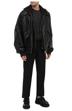 Мужской кожаные дерби valentino garavani vltn VALENTINO черного цвета по цене 63400 руб., арт. UY0S0D89/YBH | Фото 2 Мужской кожаные дерби valentino garavani vltn VALENTINO черного цвета, арт. UY0S0D89/YBH | Фото 2